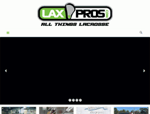 Tablet Screenshot of laxpros.com